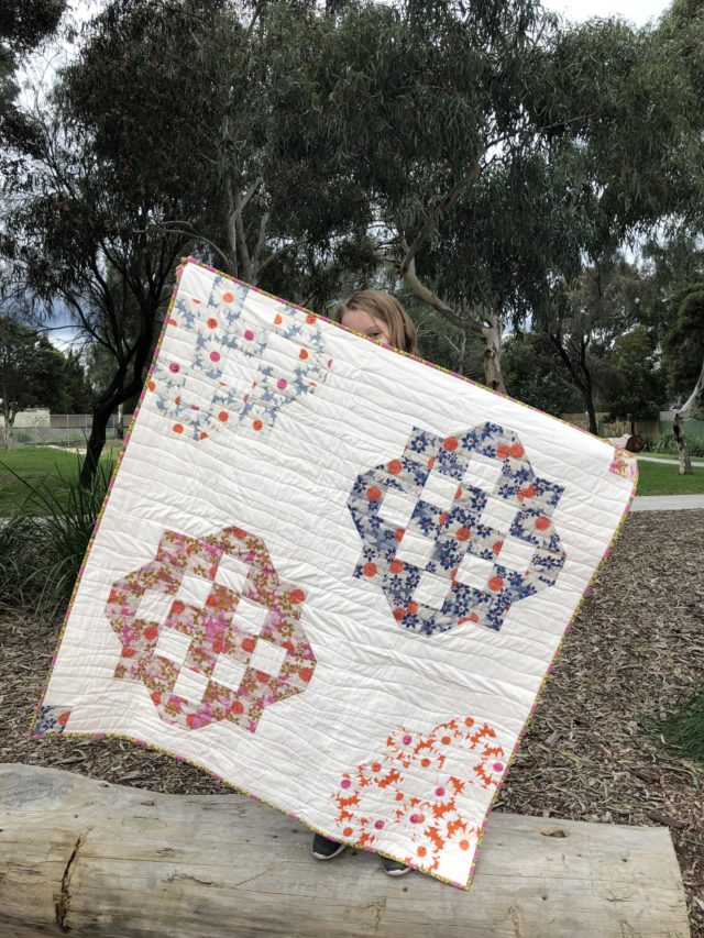 Modern baby quilt