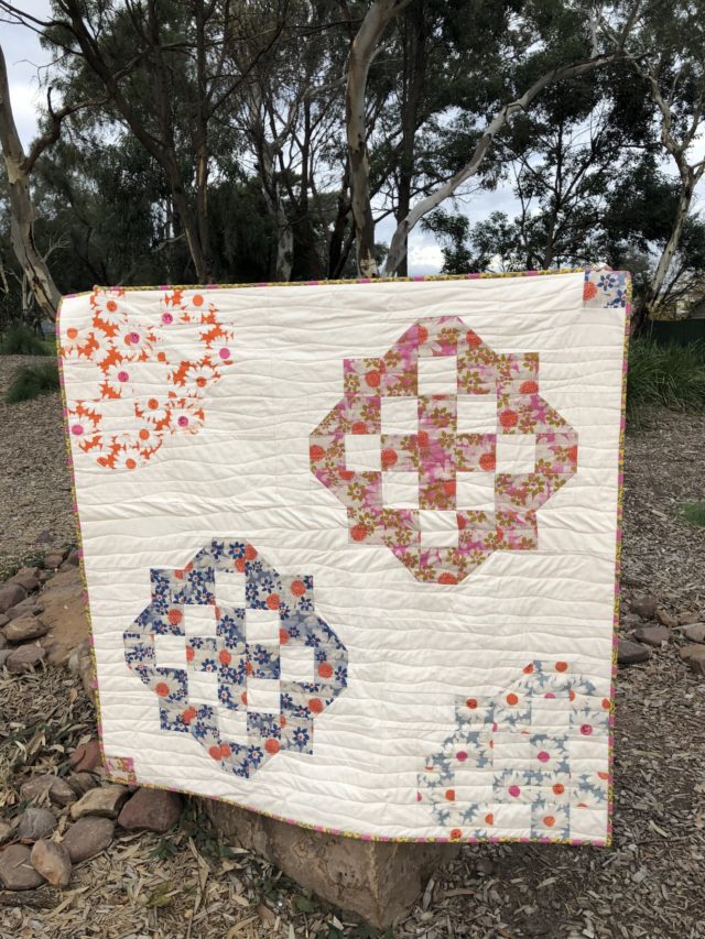 Modern baby quilt