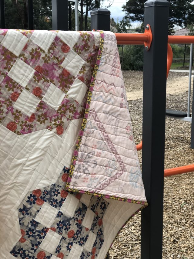 Modern baby quilt