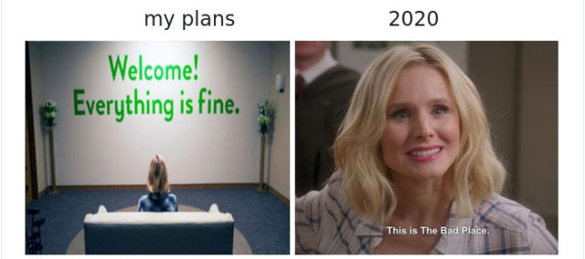 My plans vs 2020 meme