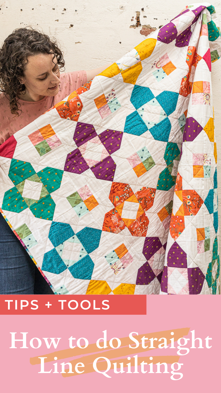 How to do Straight Line Quilting - Blossom Heart Quilts