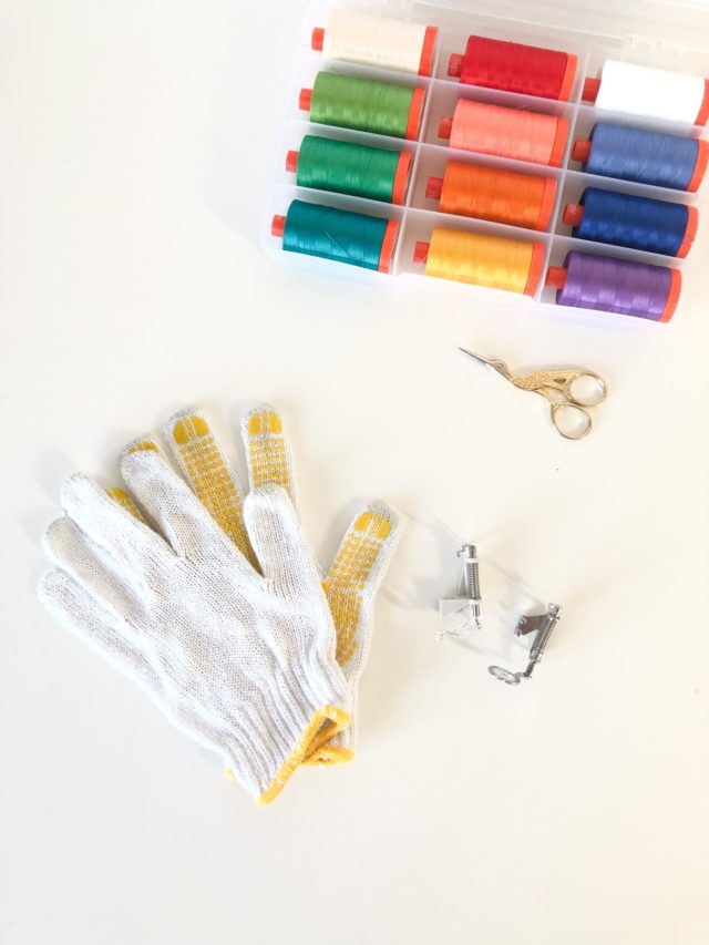 Tools for free motion quilting