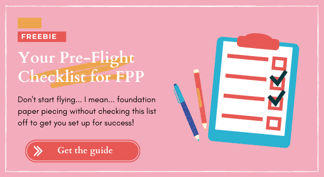 Foundation paper piecing checklist printable