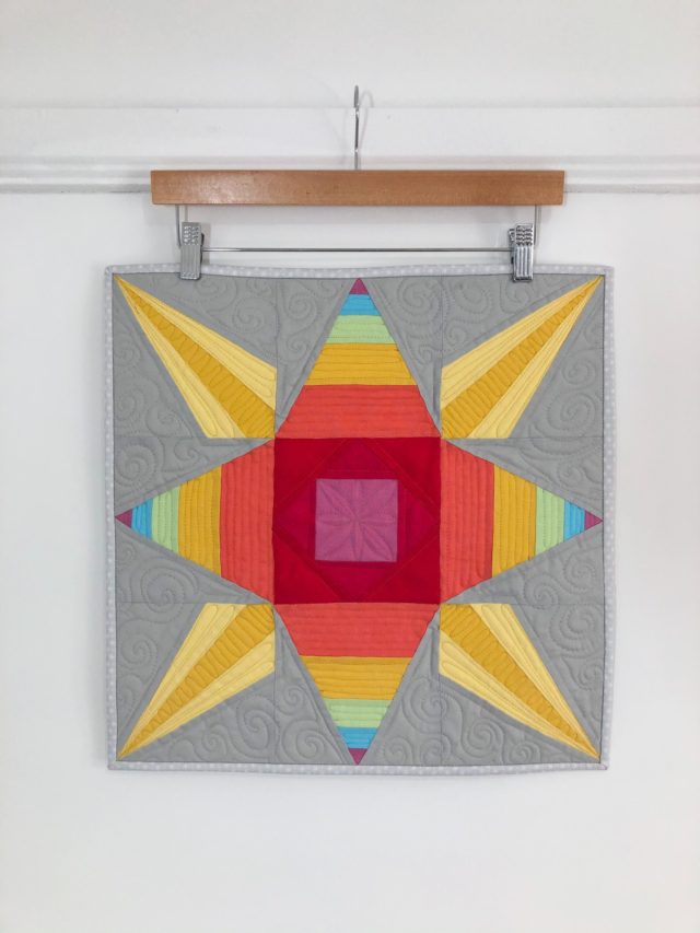 Starburst mini quilt