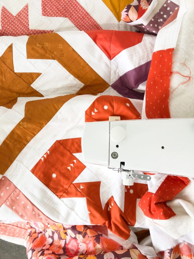 How to quilt big quilts at home