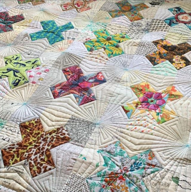 Tic Tac Toe scrap quilt