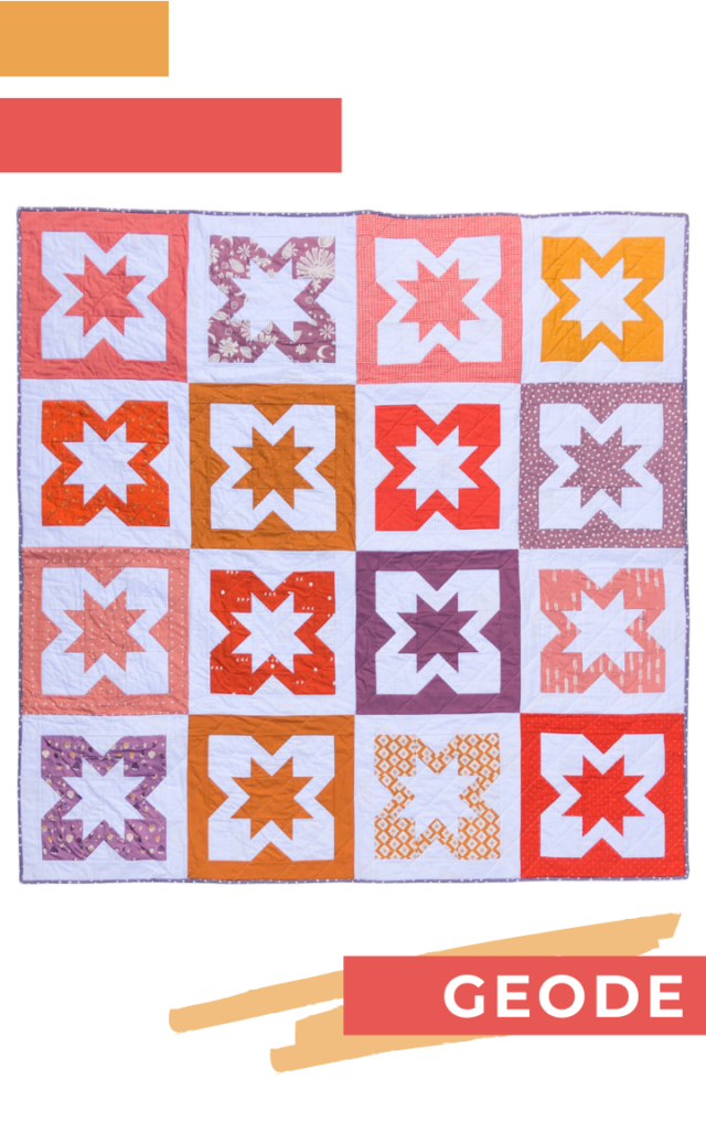 A modern star quilt pattern