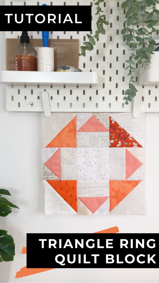 Triangle Ring quilt block tutorial