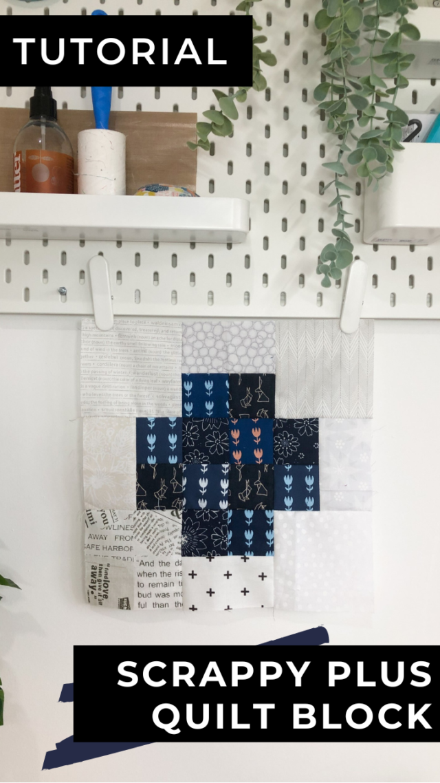 Scrappy Plus quilt block