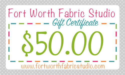 Fort Worth Fabric Studio $50 Giveaway
