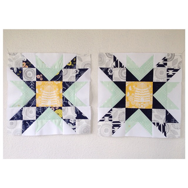 #thebeehivequilts: Spinwheel and Double Star