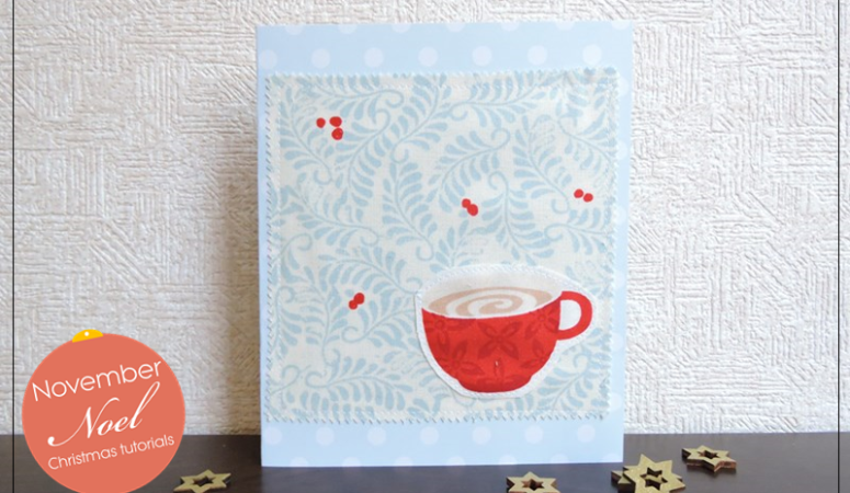 Fabric Scrap Christmas Cards