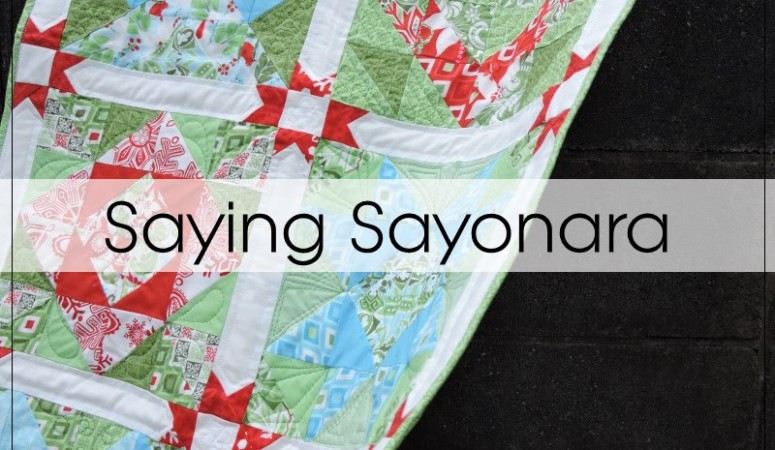 Saying Sayonara with Handmade Thanks