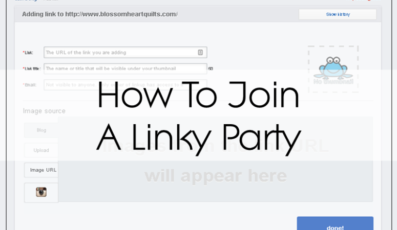 How To Join a Linky Party