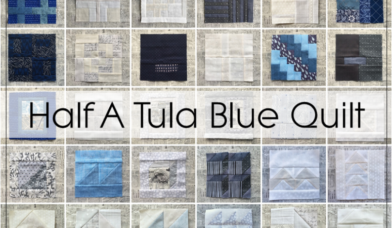 Half a Tula Blue Quilt