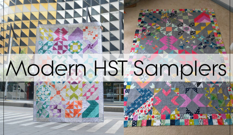 Modern HST Sampler Quilts and Blocks