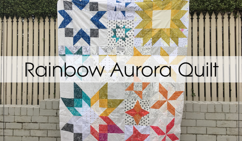 A Rainbow Aurora Quilt
