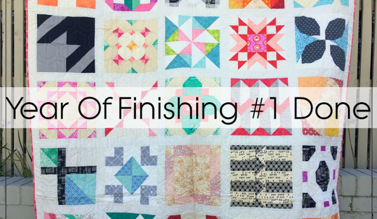 Year Of Finishing: The Bee Hive Sampler Quilt Finished