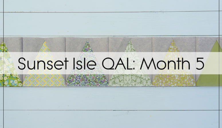 Sunset Isle QAL – Month 5: Triangles in a Square