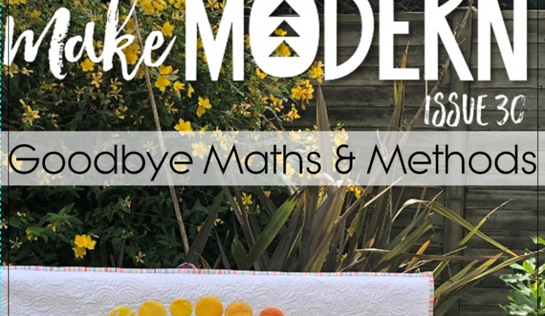 Goodbye Maths & Methods…