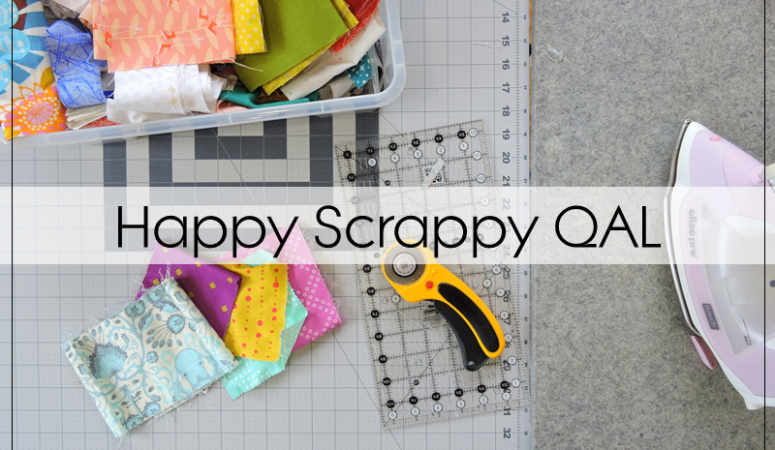 Happy Scrappy QAL scrap quilt