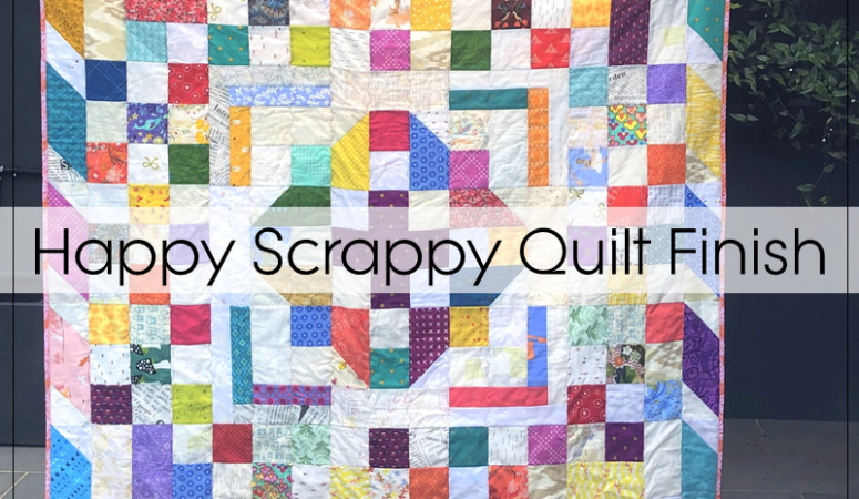 Happy Scrappy Quilt Finish