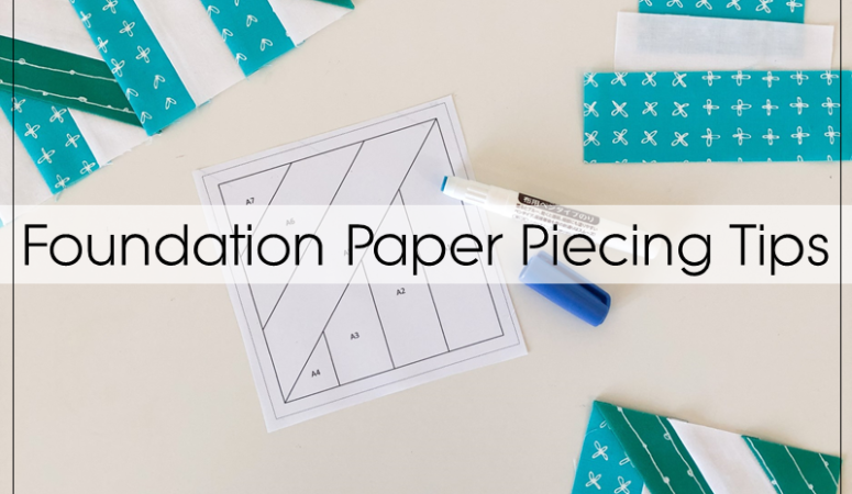 Tips for foundation paper piecing