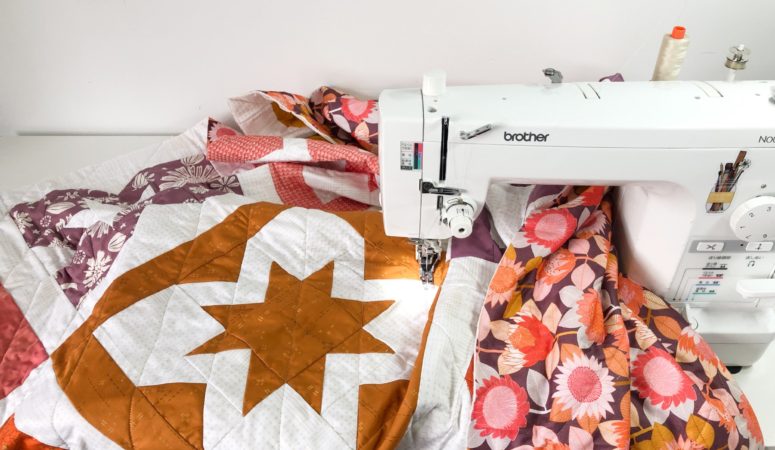 Quilting big quilts on your domestic sewing machine