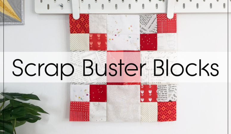 Scrap Buster Blocks Scrappy Irish Chain quilt block tutorial