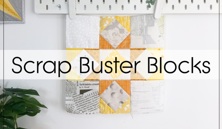 Scrap Buster Blocks Lantern Star quilt block tutorial
