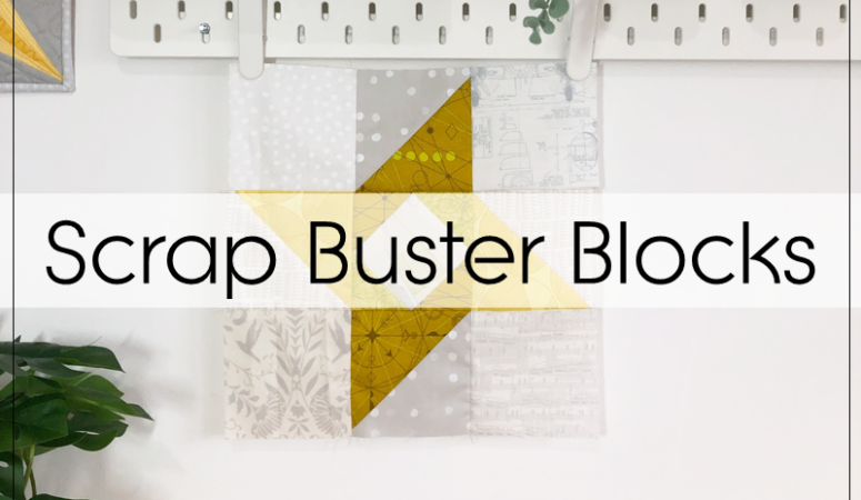 Scrap Buster Blocks Twinkle Star quilt block tutorial